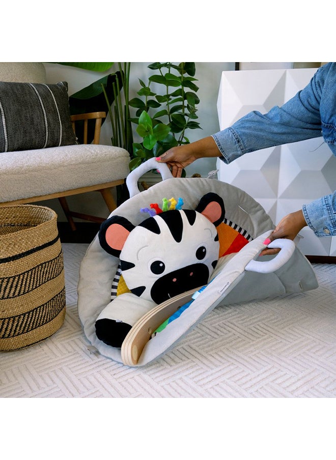Baby Einstein - Zen's Activity Milestones Plush Gym, Developmental Playmat with Removable Toys, Music, and Light Features, 0-12 Months