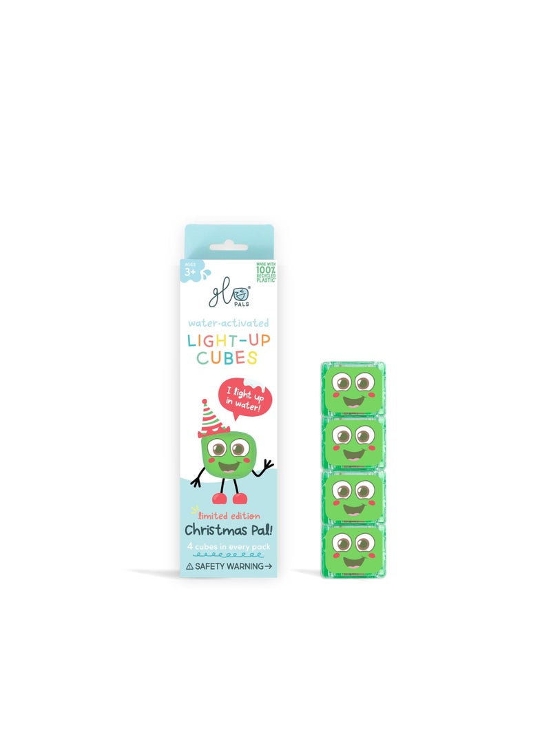 Glo Pals Christmas light up baby & kids bath toys glow cubes, water play