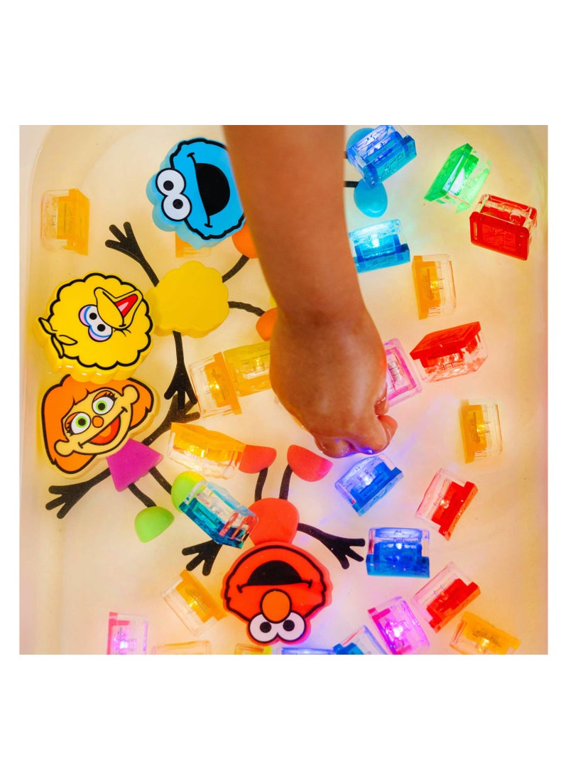 Glo Pals Daniel Tiger light up baby & kids bath toys glow cubes, water play