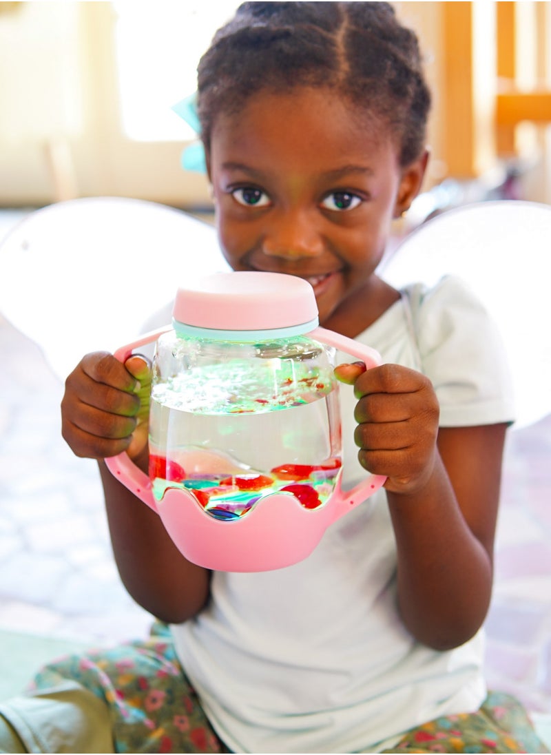 Glo Pals light up with water sensory toy play jar, baby & kids water play