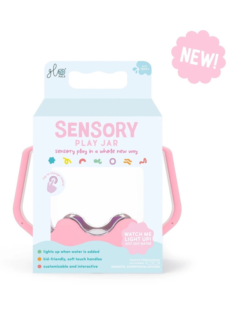 Glo Pals light up with water sensory toy play jar, baby & kids water play