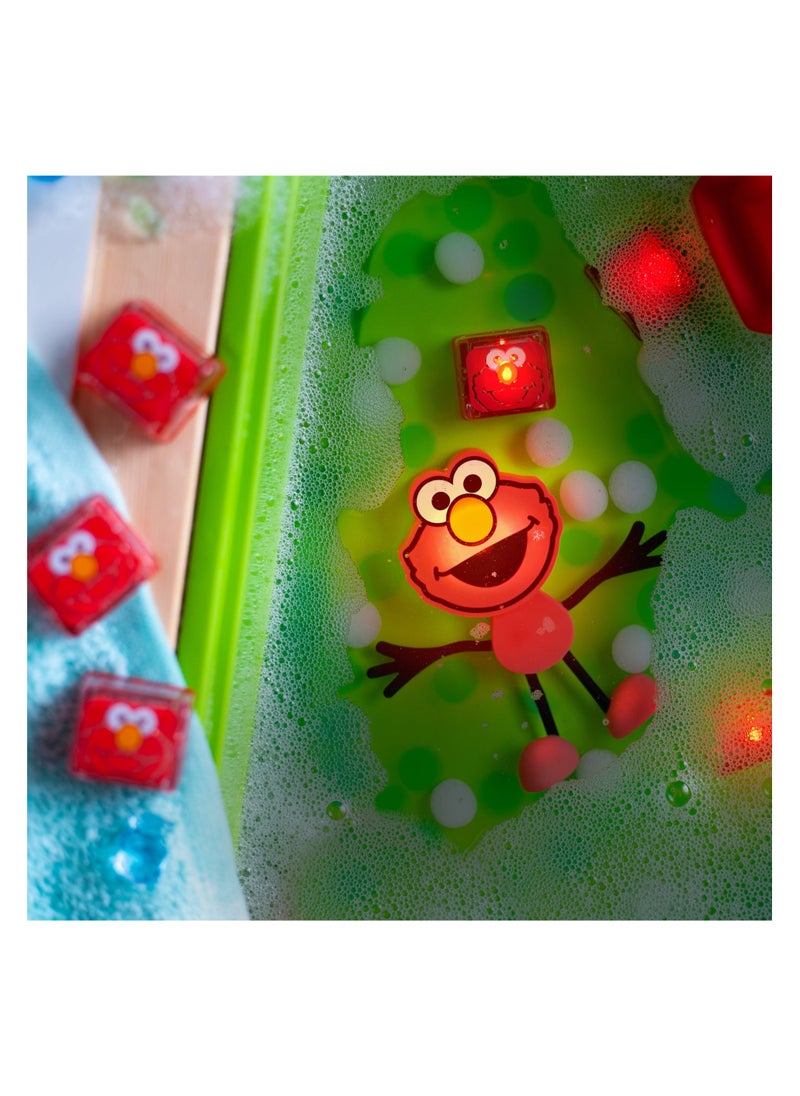 Glo Pals Sesame Street character & light up baby kids bath toys glow cubes, water play