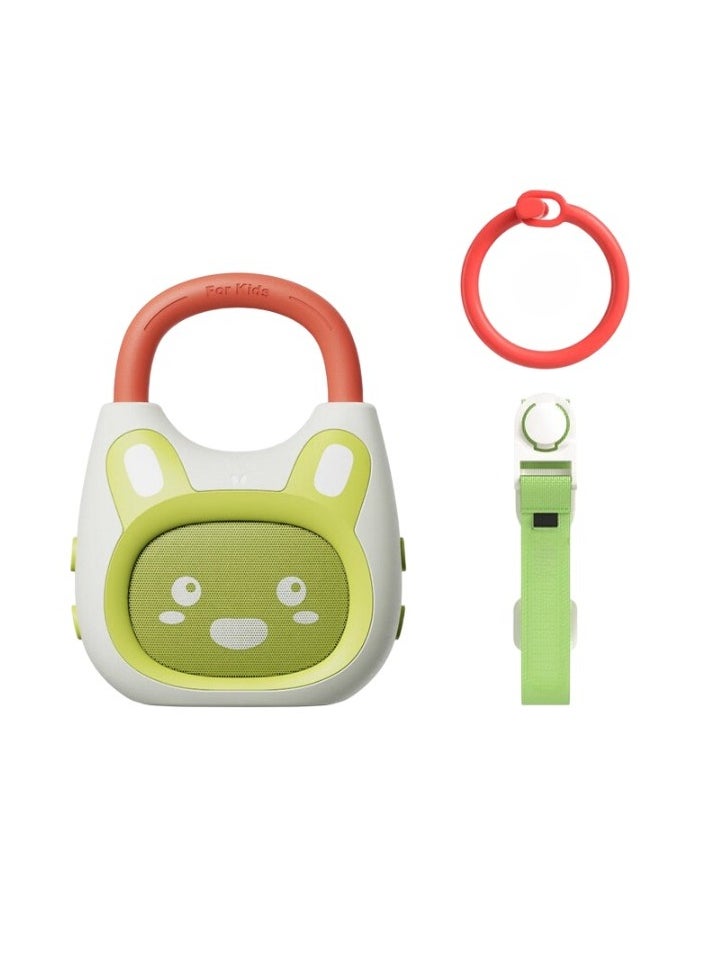 Kids Audio Player, Pocket Bunny Portable Sound Machine, Lightweight Portable Bluetooth Music Player, Durable Kids Bluetooth Speaker With Memory Function, (1pc, Green)