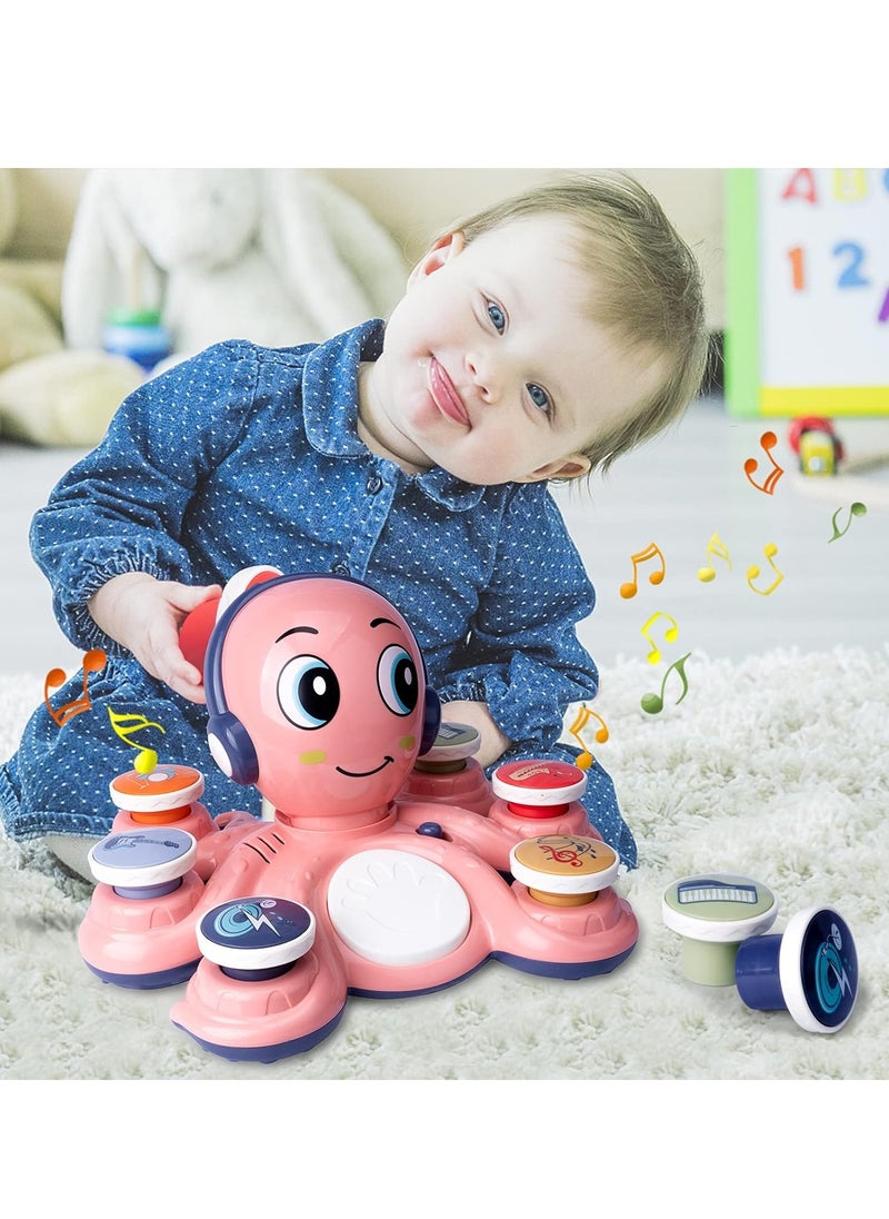 Octopus Music Toy, Baby Crawling And Walking Toys, Safe And Durable Music Octopus Toy, Preschooler Musical Educational Instruments Toy For Boys Girls, (1pc, Blue)