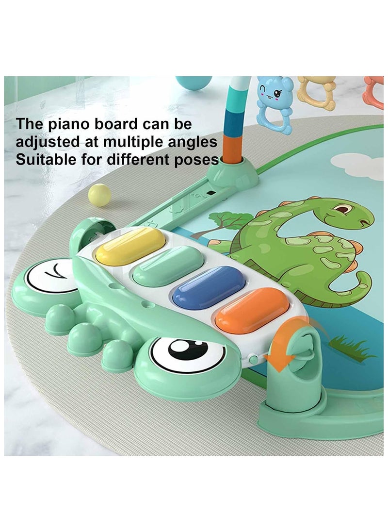 Baby Play Gym Mat with Pedal Piano & Music Lights – Newborn Activity Playmat, Fitness Rack, Crawling Rug, Infant Toy Blanket for Baby Shower Gift