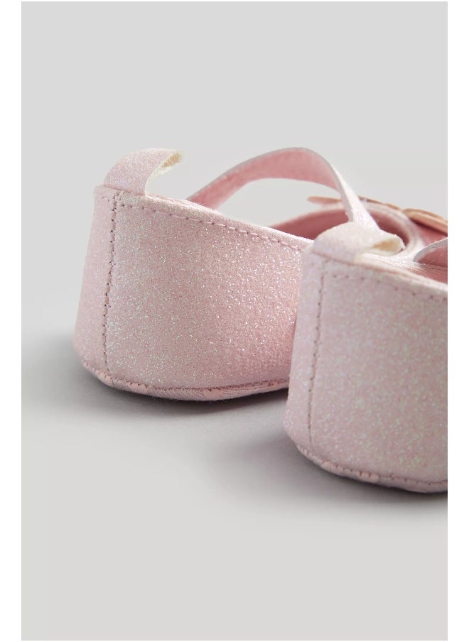 Pink Butterfly Shoes and Headband Set