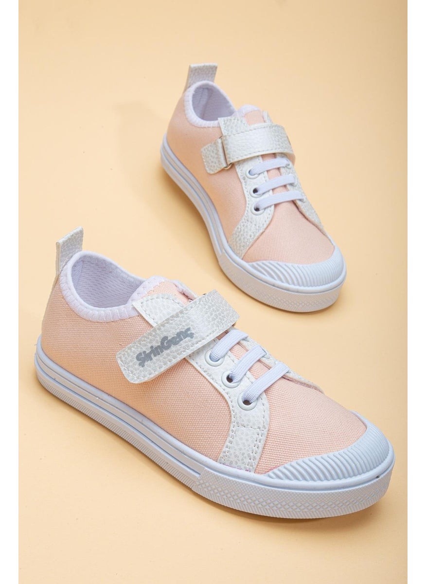 Şirinbebe Şiringenç Linen Salmon Girl İlkadım Baby Child Shoes