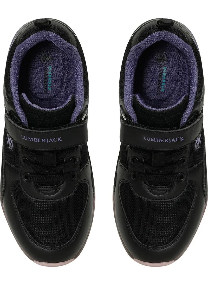 Cap Mesh 3fx Black-Lilac Girls Sneakers