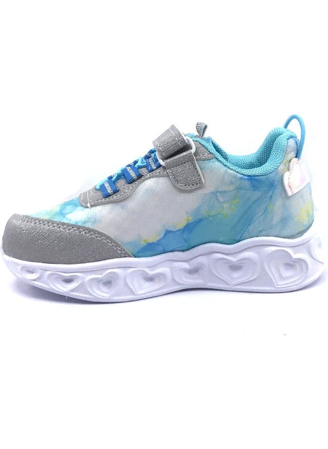 Yuki Turquoise Girls Casual Sneakers