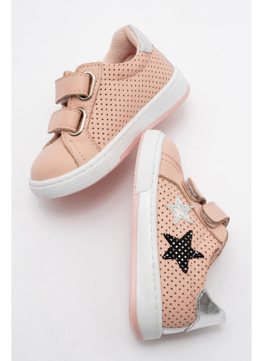 Girls Powder Genuine Leather Anatomical Casual Shoes