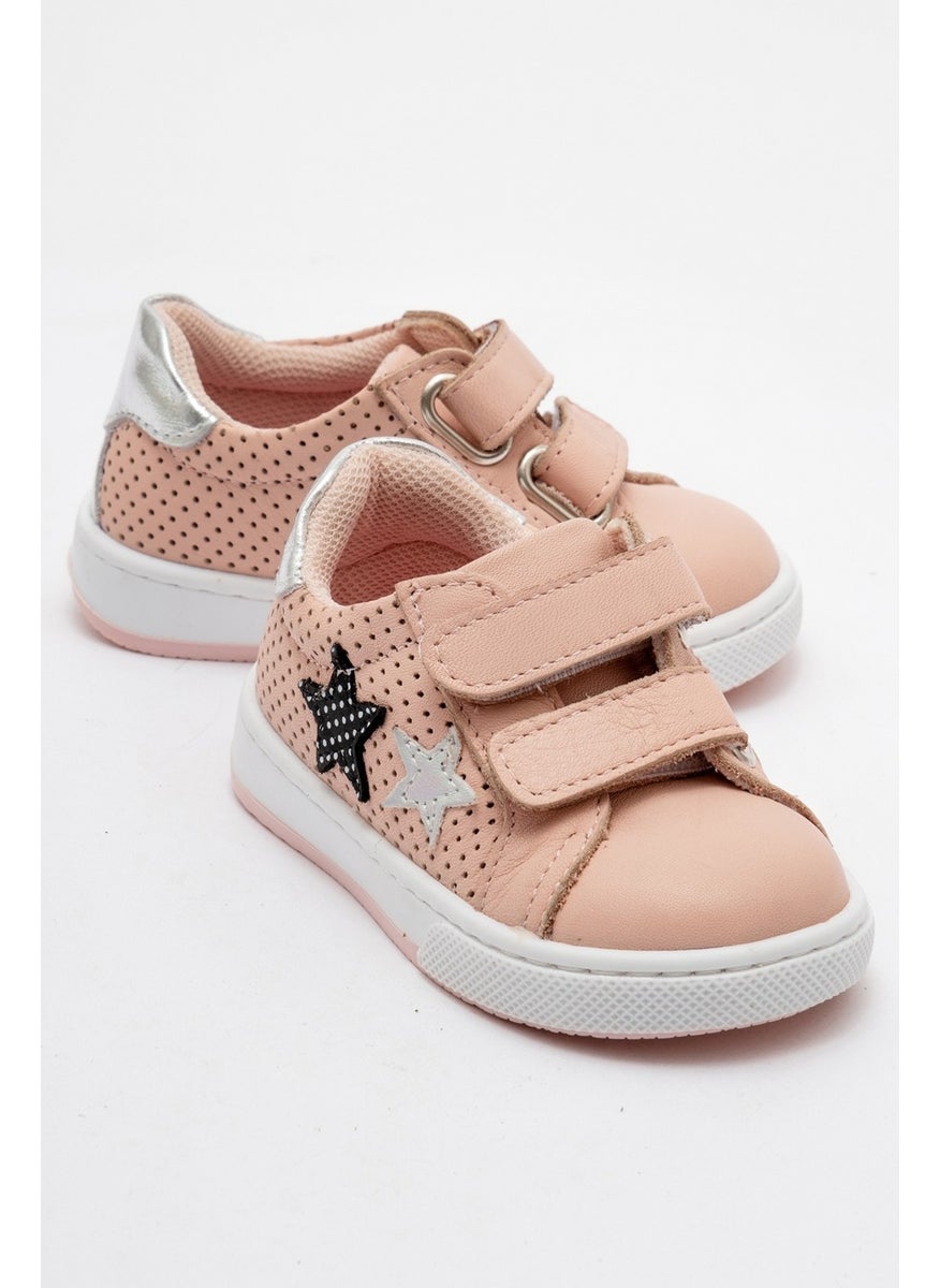 Girls Powder Genuine Leather Anatomical Casual Shoes