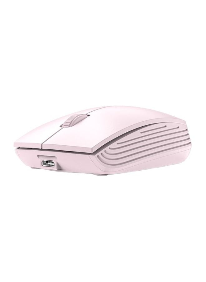 811 3 Keys Laptop Mini Wireless Mouse Portable Optical Mouse, Spec: Charging Version (Pink)