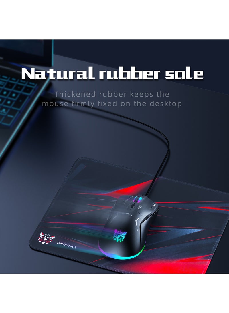 ONIKUMA TZ5006 5 in 1 Combo Gaming Set with Keyboard Mouse Headset Stand and Mousepad