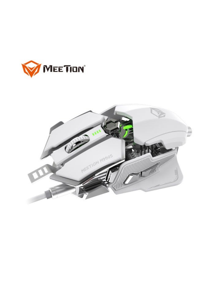 MEETION M990S TRANSFORMERS Gaming Mouse, Customizable RGB Backlight