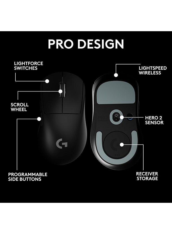 G PRO X Superlight 2 DEX Lightspeed Wireless Gaming Mouse - Black