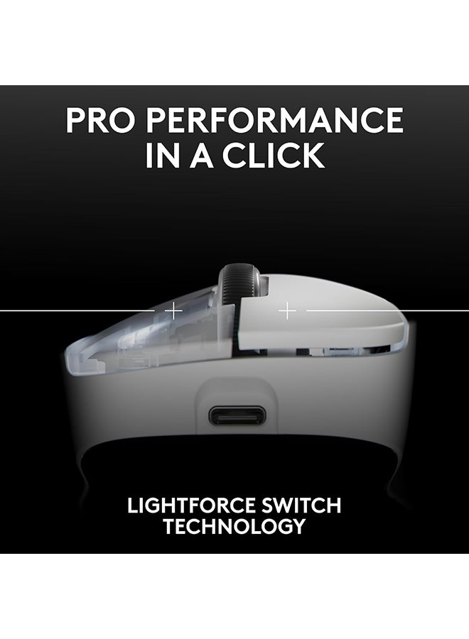 G PRO X Superlight 2 DEX Lightspeed Wireless Gaming Mouse - White