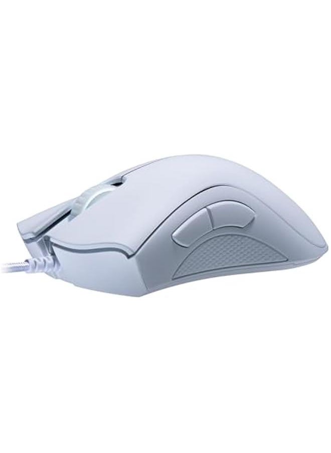 DeathAdder Essential (2021) - Wired Gaming Mouse (Optical Sensor, 6400 DPI, 5 Programmable Buttons, Ergonomic Form Factor) White