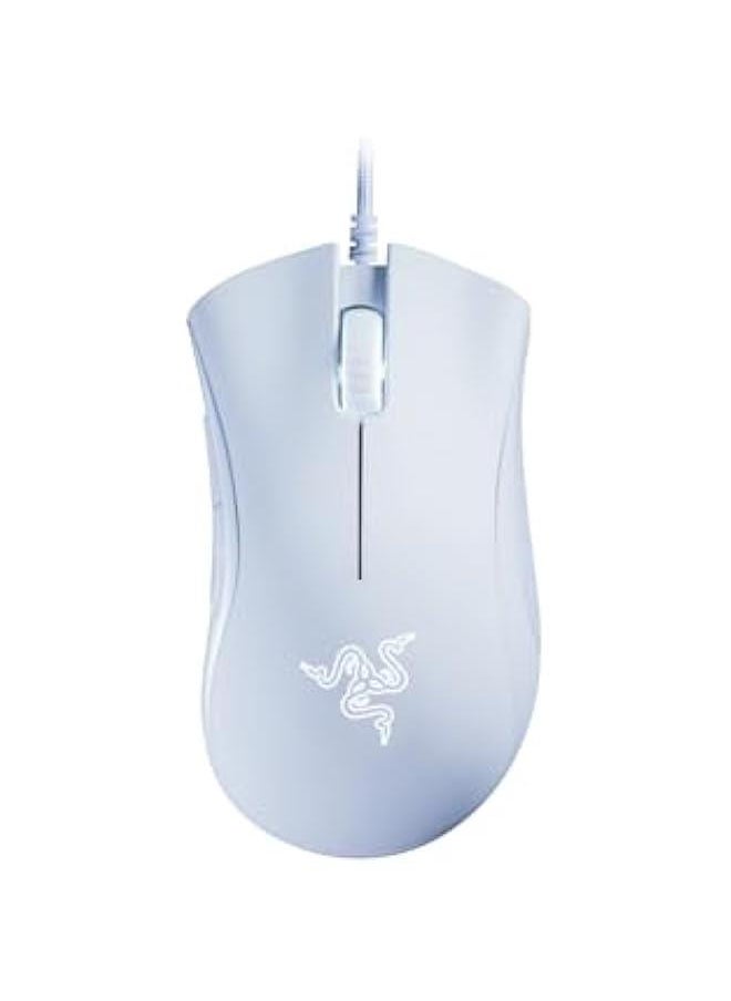 DeathAdder Essential (2021) - Wired Gaming Mouse (Optical Sensor, 6400 DPI, 5 Programmable Buttons, Ergonomic Form Factor) White