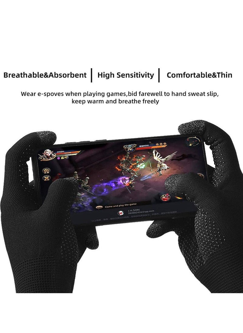 Game Gloves for Gaming Mobile Game Controllers Finger Gloves Set, Sweat-proof and Breathable, High-sensitivity, Suitable for PUBG Touch Screen Games