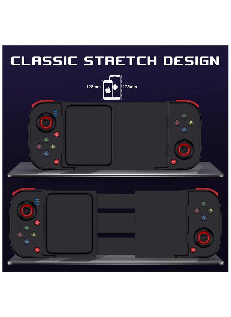 Mobile Game Controller Gamepad for iPhone iOS Android PC: Works with iPhone 15/14/13/12/11/X, iPad, Samsung Galaxy, TCL, Tablet, Call of Duty, Diablo Immortal - Directly Play