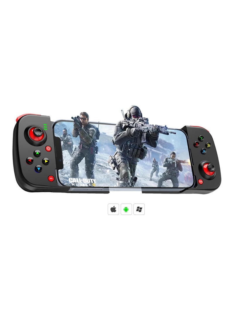 Mobile Game Controller Gamepad for iPhone iOS Android PC: Works with iPhone 15/14/13/12/11/X, iPad, Samsung Galaxy, TCL, Tablet, Call of Duty, Diablo Immortal - Directly Play