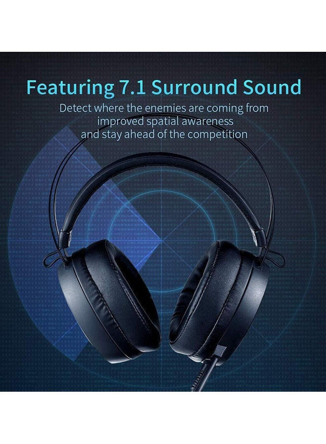 Gaming Headset For Pc With 7.1 Stereo Surround Sound