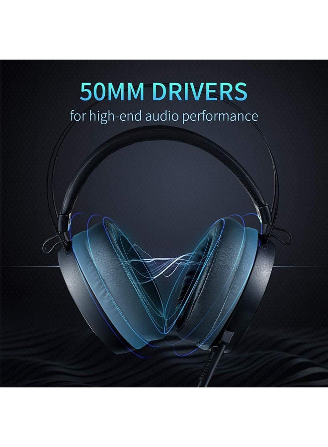 Gaming Headset For Pc With 7.1 Stereo Surround Sound