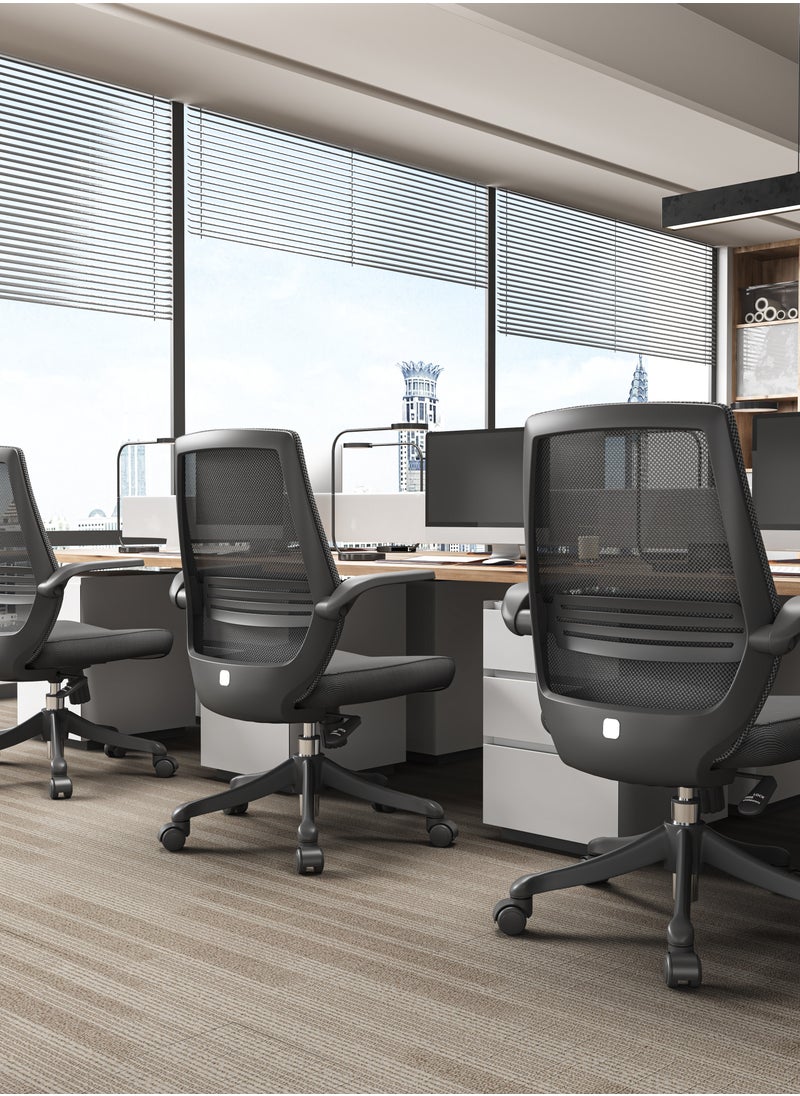 Sihoo professional factory mid-back task chair adjustable armrest ergonomic super comfort swivel office meeting stuff chair
