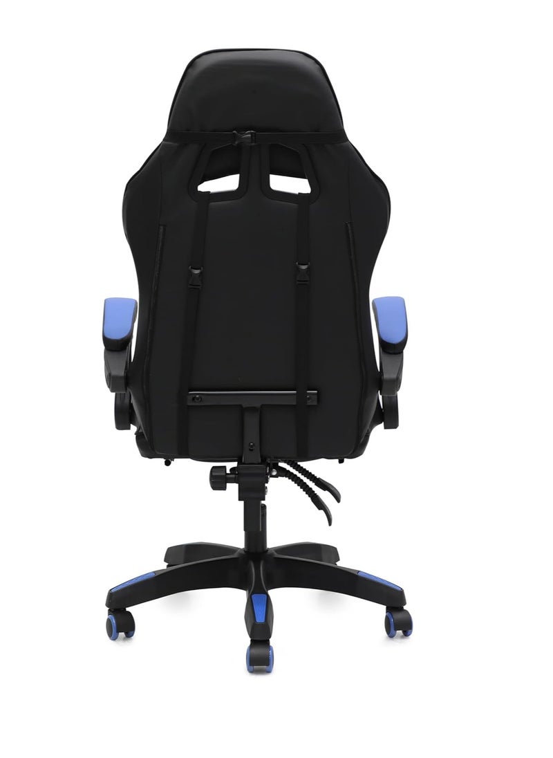 Gaming Chair Durable Leather Seat 360° (Blue)