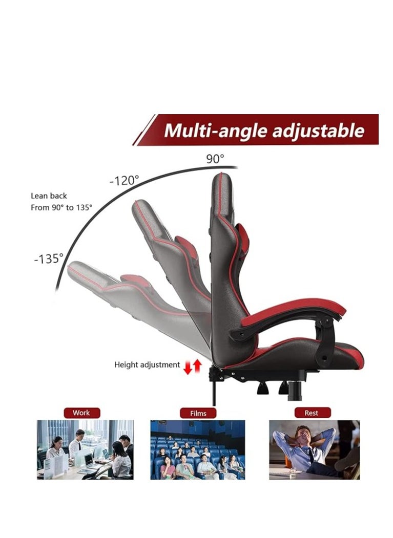 Gaming Chair Racing Style Office Chair Durable Leather Seat 360° Gaming Chair Upto 120 Kg