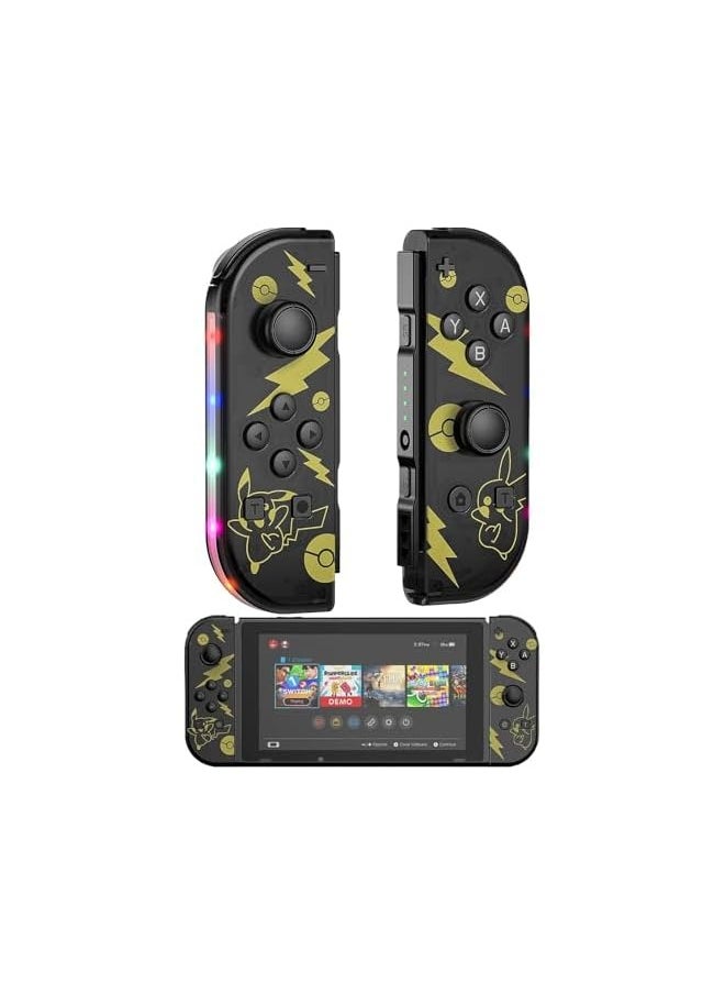 Joycon Controller for Nintendo Switch, Switch Wireless Controller Replacement for Switch/Lite/OLED, with Light/Wake-up/Screenshot/Dual Vibration/Motion