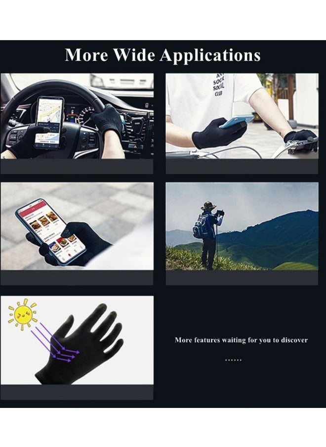 Touchscreen Gloves for Sweaty Hands, High-Sensitive Anti-Sweat Breathable Seamless Gaming Gloves for Tablet iPadMobile Phone PUBG Game Controller