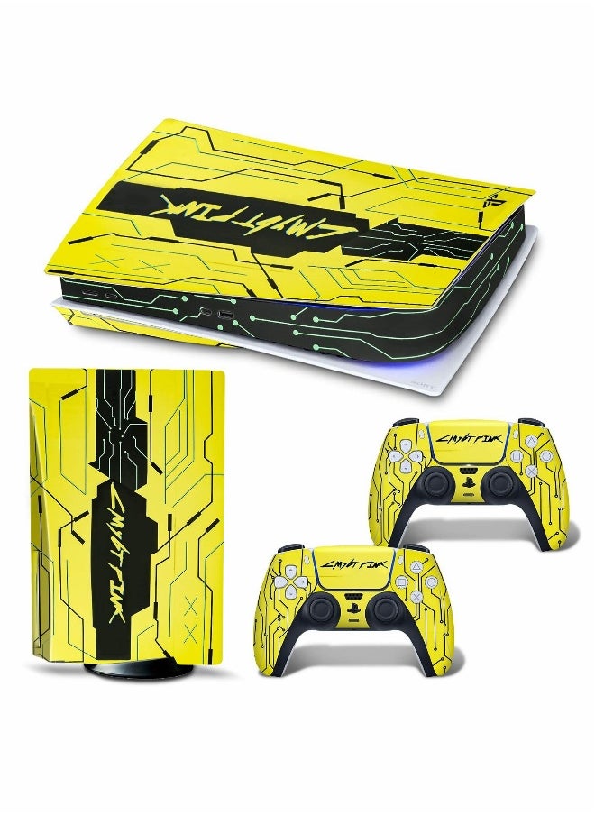 Skin for PlayStation 5 Disc Version, Sticker for PS5 Vinyl Decal Cover for Playstation 5 Controller