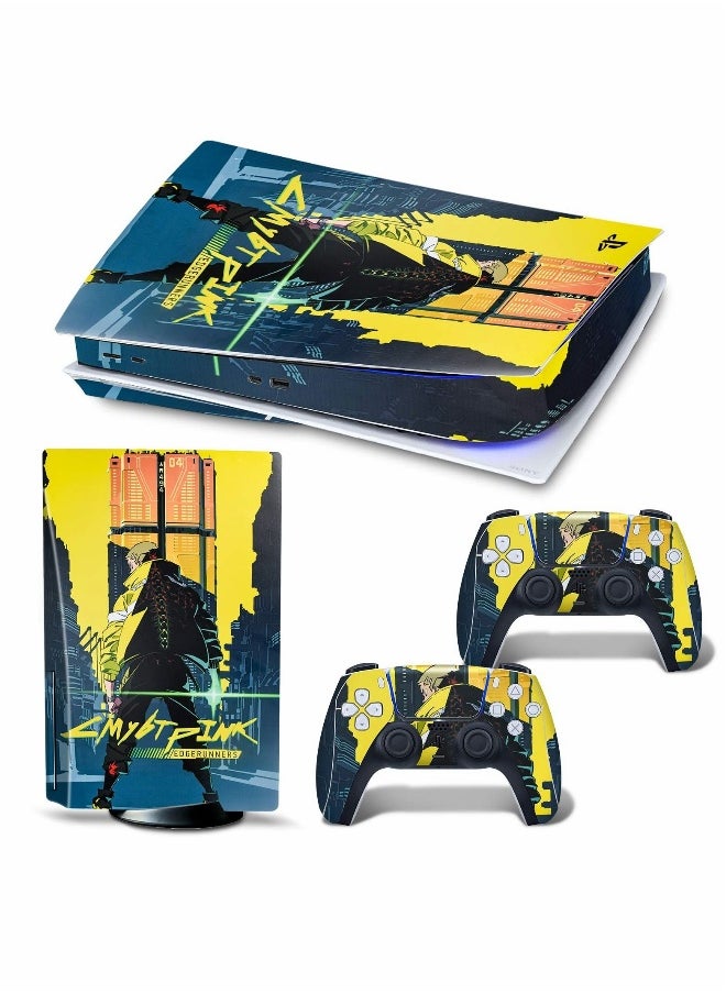 Skin for PlayStation 5 Disc Version, Sticker for PS5 Vinyl Decal Cover for Playstation 5 Controller