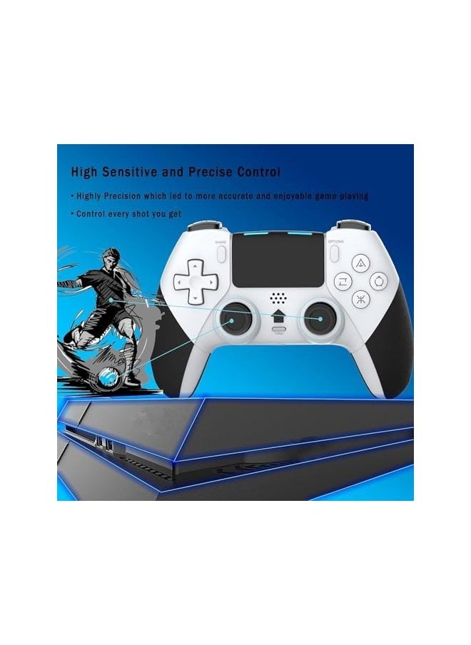 Wireless Pro Controller, Gaming Remote with Built-in 800mAh Rechargeable Battery, Precise Joystick, Audio, Turbo, Advanced Buttons Programming