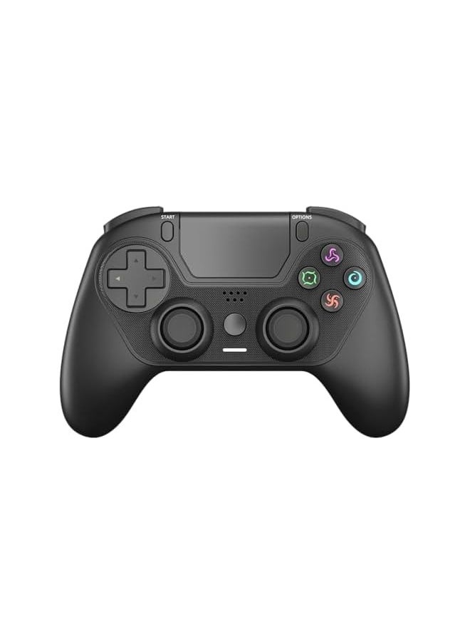 DualShock 4 Wireless Controller Compatible for PC, Android, iOS, Mac, Type C Six Axis Gyro (Black)