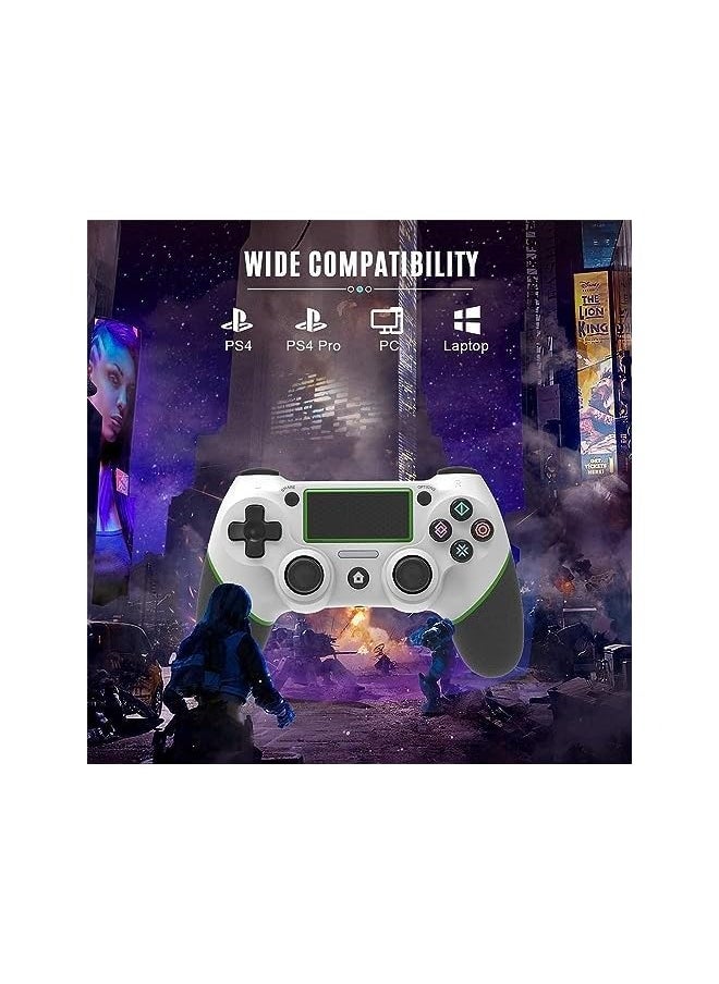 Wireless Controller Rechargeable Gamepad Bluetooth Joypad, Portable Gaming Joystick Dual Vibration Replacement Six-Axis Sensor Touch Pad Remote Controller