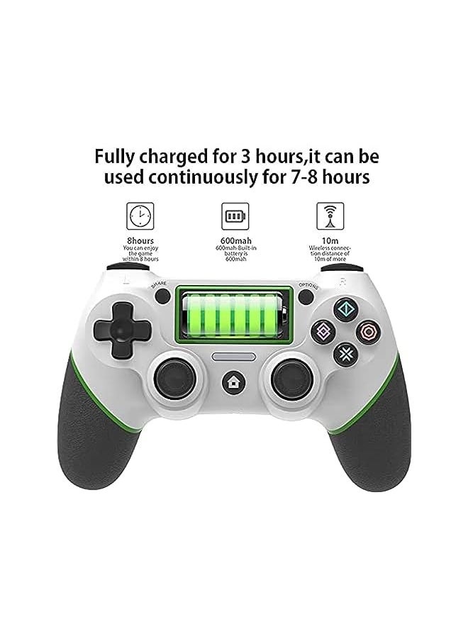 Wireless Controller Rechargeable Gamepad Bluetooth Joypad, Portable Gaming Joystick Dual Vibration Replacement Six-Axis Sensor Touch Pad Remote Controller