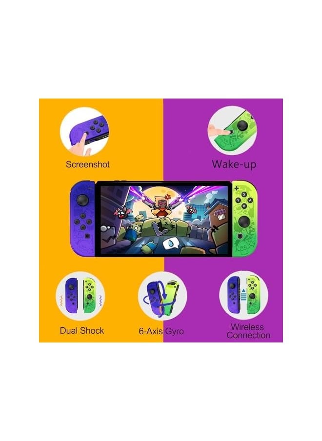 Joy Cons for Nintendo Switch, L/R Wireless Replacement Joypad Controller