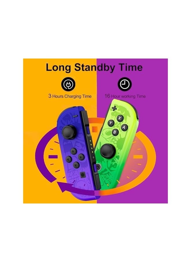 Joy Cons for Nintendo Switch, L/R Wireless Replacement Joypad Controller
