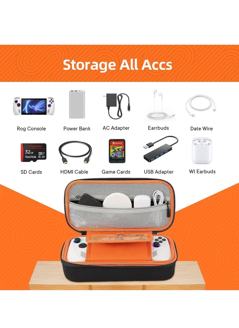 Waterproof Hard Case for ASUS ROG Ally - Travel Storage Bag for Handheld Gaming Consoles u0026 Accessories, EVA Protection