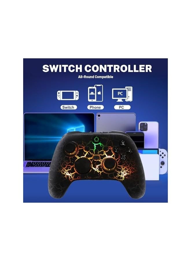 [Need to Upgrade]LED Wireless Controller Replacment for Xbox Controller,Custom Controller PC Gamepad with TURBO,Macro Function