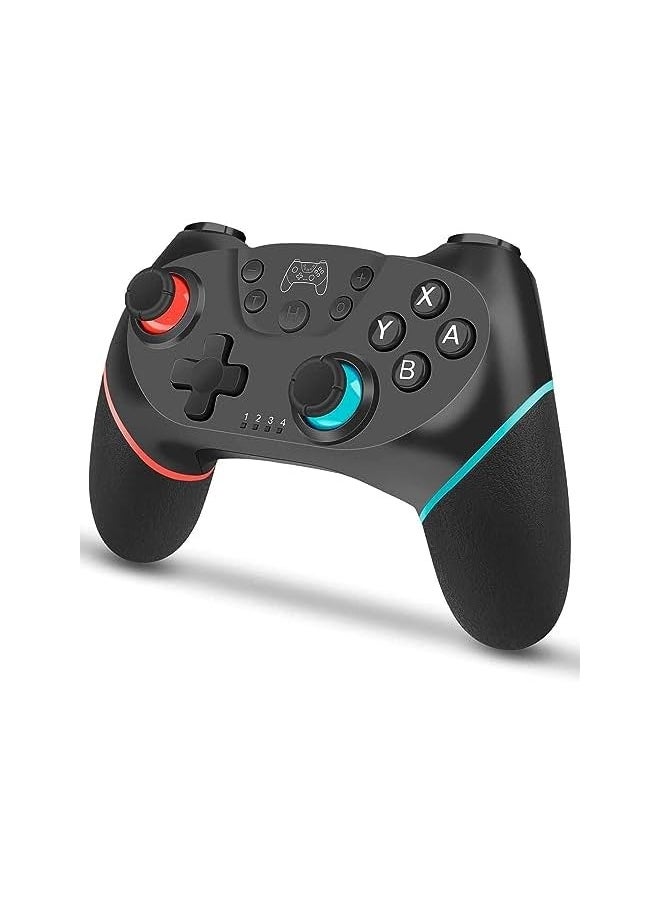 Wireless Switch Controller, Switch Pro Controller with Dual Shock for Switch/Switch Lite, Pro Controller Switch Remote with Turbo/Motion Control (Black)