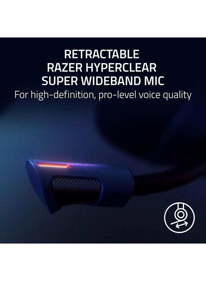 Kraken V4 Pro Wireless Gaming Headphones, OLED Control Hub, 40mm Driver, Razer TriForce Bio-Cellulose Type, Retractable Razer HyperClear Super Wideband Mic, Unidirectional Pick-Up, Black | RZ04-05160100-R3M1