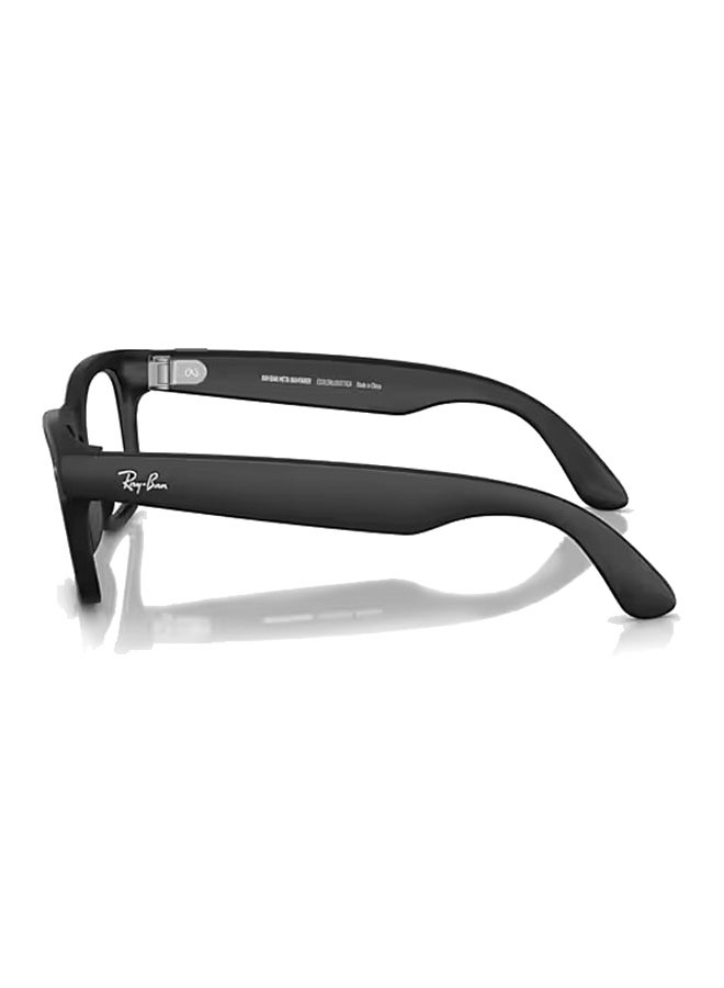 Ray-Ban - Wayfarer Smart Glasses With Meta Ai, Audio, Photo, Video Compatibility - Clear/Graphite Green Transitions Lenses - Matte Black