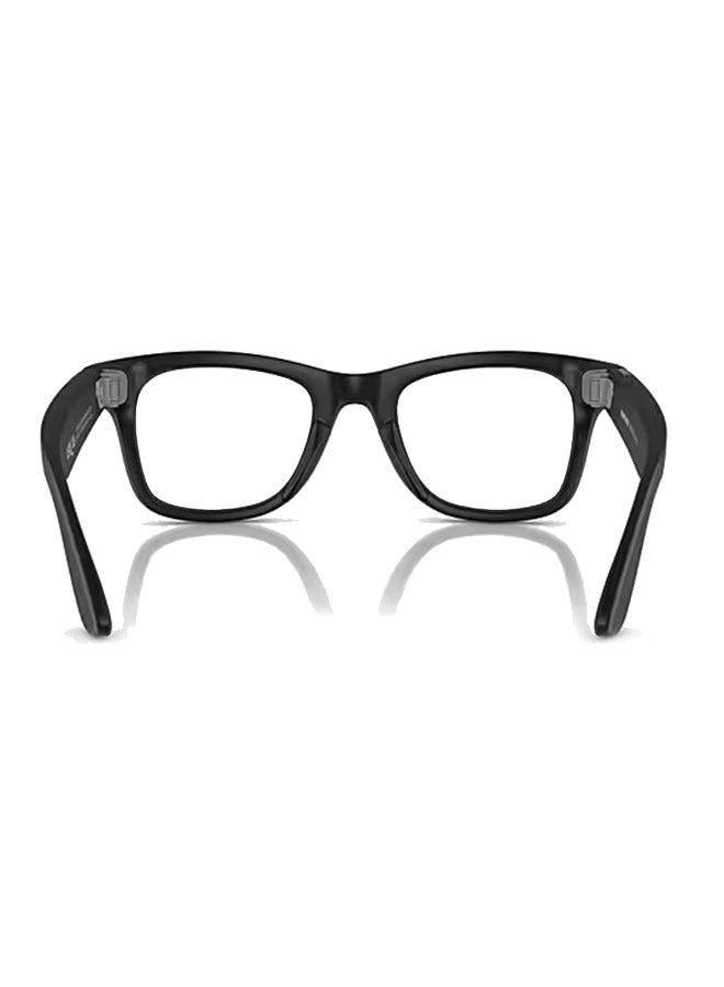 Ray-Ban - Wayfarer Smart Glasses With Meta Ai, Audio, Photo, Video Compatibility - Clear/Graphite Green Transitions Lenses - Matte Black