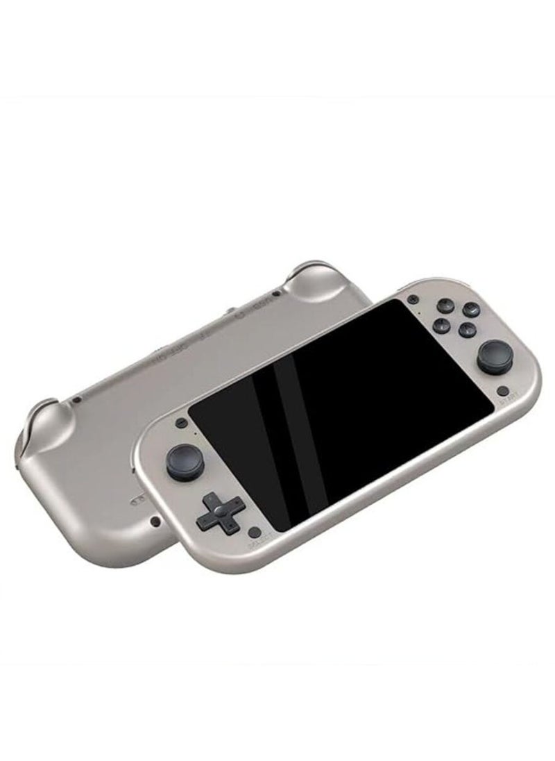 M17 Handheld Game Console Built-in 20000 Games, 4.3-Inch IPS Screen Retro Video Gaming Console for Kid Adult, Cortex-A7 CPU, Linux/Emelec 4.3 System, 3D Joystick -64G Silver (128)