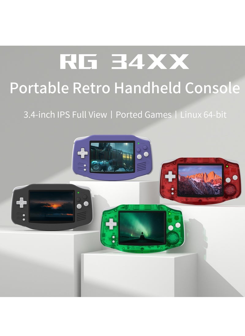 RG 34XX Handheld Game ConsoleH700 quad-core ARM  Android 13 3.4-inch IPS full-view angle 3500mAh 5G WIFI Bluetooth Retro Video Players（32G+64G）