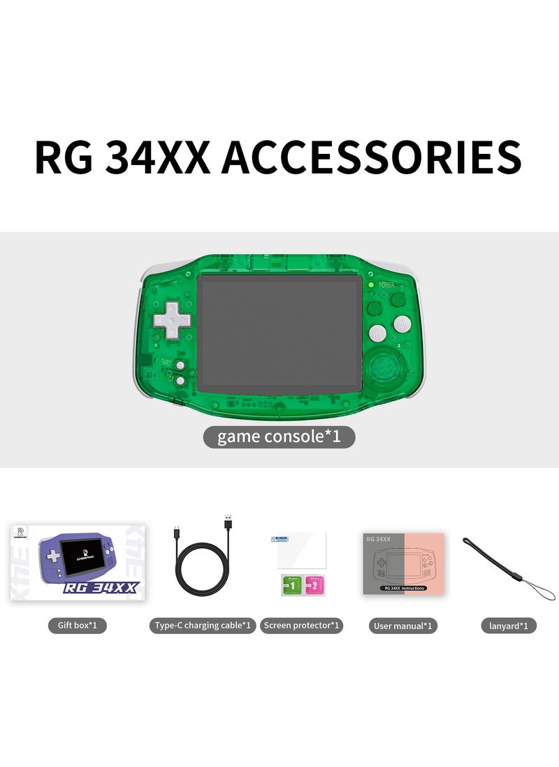 RG 34XX Handheld Game ConsoleH700 quad-core ARM  Android 13 3.4-inch IPS full-view angle 3500mAh 5G WIFI Bluetooth Retro Video Players（32G+64G）