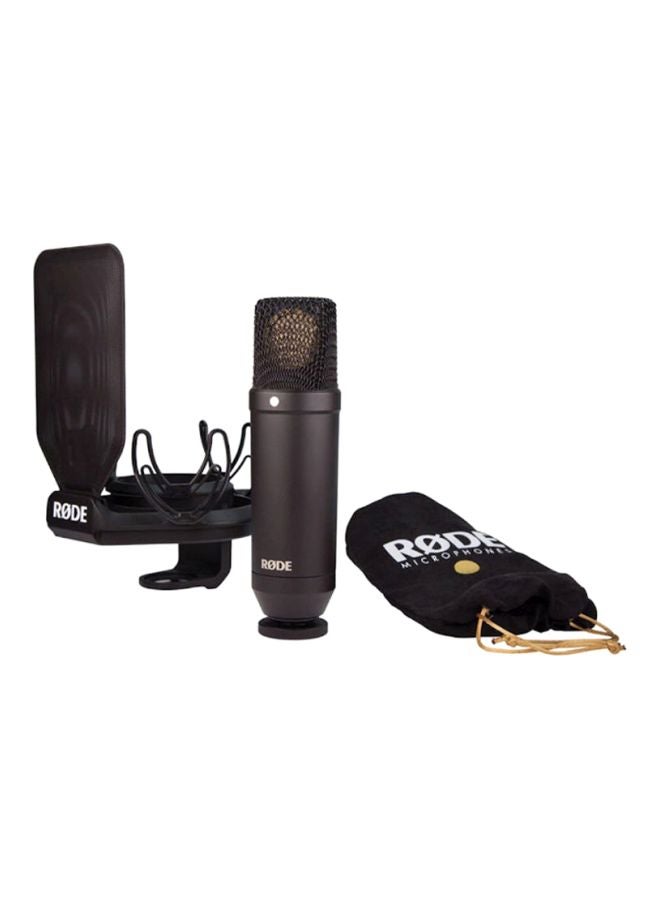 Cardiod Condenser Microphone With Smr Shock Mount NT1KIT Black